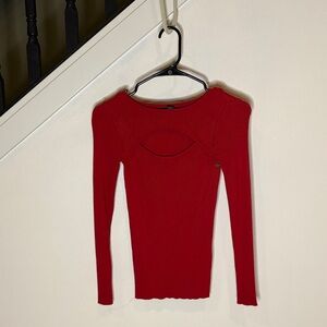 INC International Concepts Vibrant Red Blouse